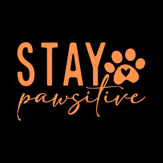 DOG T-SHIRT STAY PAWSITIVE